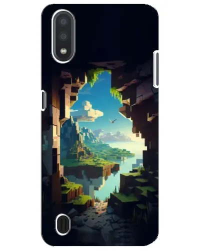 Чехол для Samsung Galaxy M01 Core (A013F) с картинкой «Вид из пещеры»
