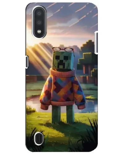 Чехол для Samsung Galaxy M01 Core (A013F) с картинкой «Крипер в свитере»