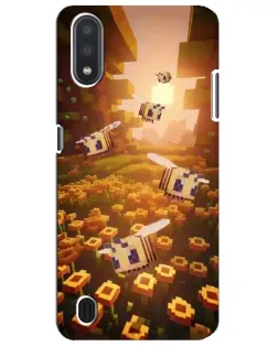 Чехол для Samsung Galaxy M01 Core (A013F) с картинкой «Поле подсолнухов»