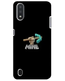 Чехол для Samsung Galaxy M01 Core (A013F) с картинкой «Алмазная кирка»