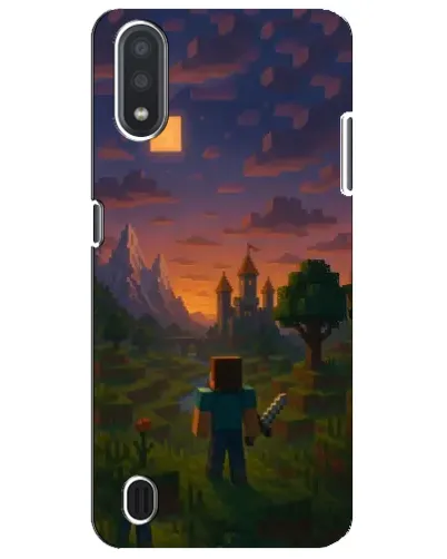 Чехол для Samsung Galaxy M01 Core (A013F) с картинкой «Стив у башни»