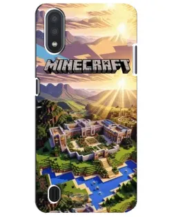 Чехол для Samsung Galaxy M01 Core (A013F) с картинкой «Minecraft панорама»