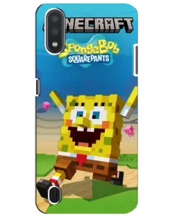 Чохол для Samsung Galaxy M01 Core (A013F) з картинкою «Губка Боб Minecraft» Чохол для Samsung Galaxy M01 Core (A013F) з картинкою «Губка Боб Minecraft»