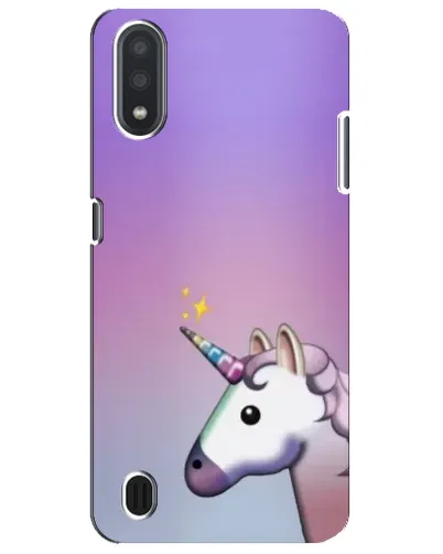 Чехол для Samsung Galaxy M01 Core (A013F) с картинкой «Единорог градиент»