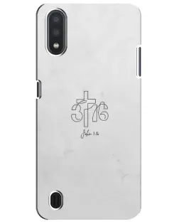 Чехол для Samsung Galaxy M01 Core (A013F) с картинкой «Иоанна 3:16 Крест» Чехол для Samsung Galaxy M01 Core (A013F) с картинкой «Иоанна 3:16 Крест»