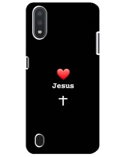 Чехол для Samsung Galaxy M01 Core (A013F) с картинкой «Сердце - Jesus» Чехол для Samsung Galaxy M01 Core (A013F) с картинкой «Сердце - Jesus»