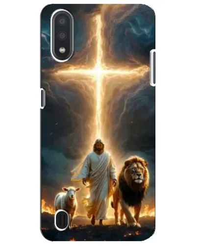 Чехол для Samsung Galaxy M01 Core (A013F) с картинкой «Лев Иуды и Свет» Чехол для Samsung Galaxy M01 Core (A013F) с картинкой «Лев Иуды и Свет»