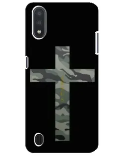 Чехол для Samsung Galaxy M01 Core (A013F) с картинкой «Милитари Крест»
