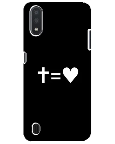 Чехол для Samsung Galaxy M01 Core (A013F) с картинкой «Крест и Сердце» Чехол для Samsung Galaxy M01 Core (A013F) с картинкой «Крест и Сердце»