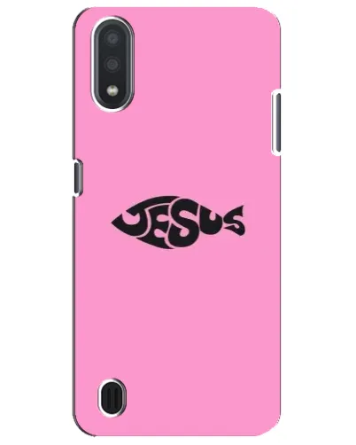 Чехол для Samsung Galaxy M01 Core (A013F) с картинкой «Розовый символ Jesus» Чехол для Samsung Galaxy M01 Core (A013F) с картинкой «Розовый символ Jesus»