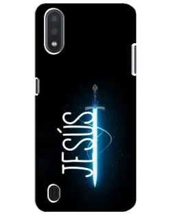 Чехол для Samsung Galaxy M01 Core (A013F) с картинкой «Меч Духа Jesus»