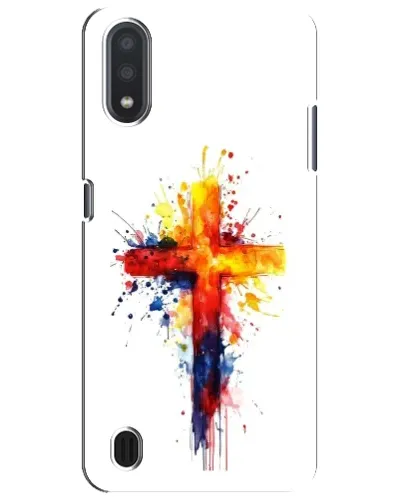 Чехол для Samsung Galaxy M01 Core (A013F) с картинкой «Акварельный крест» Чехол для Samsung Galaxy M01 Core (A013F) с картинкой «Акварельный крест»
