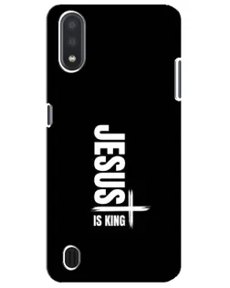 Чехол для Samsung Galaxy M01 Core (A013F) с картинкой «Вертикаль веры Jesus»