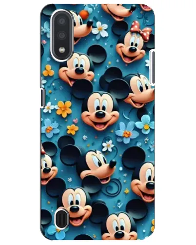 Чехол для Samsung Galaxy M01 Core (A013F) с картинкой «Паттерн Микки и Минни» Чехол для Samsung Galaxy M01 Core (A013F) с картинкой «Паттерн Микки и Минни»