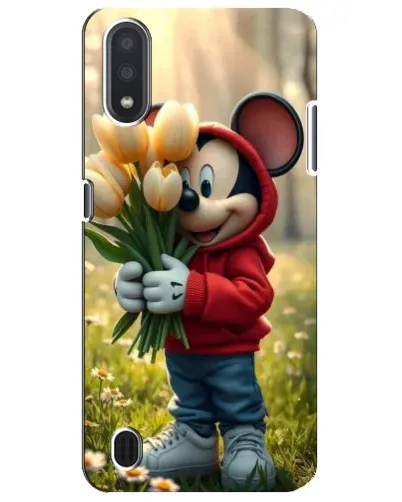 Чехол для Samsung Galaxy M01 Core (A013F) с картинкой «Микки с тюльпанами» Чехол для Samsung Galaxy M01 Core (A013F) с картинкой «Микки с тюльпанами»