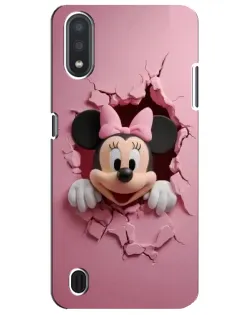 Чехол для Samsung Galaxy M01 Core (A013F) с картинкой «Минни сквозь стену»