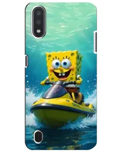 Чохол для Samsung Galaxy M01 Core (A013F) з картинкою «Спанч Боб на гідроциклі»