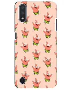 Чохол для Samsung Galaxy M01 Core (A013F) з картинкою «Патрік Стар паттерн»