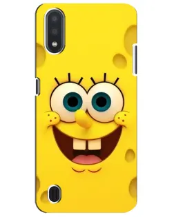 Чохол для Samsung Galaxy M01 Core (A013F) з картинкою «Губка Боб посмішка»