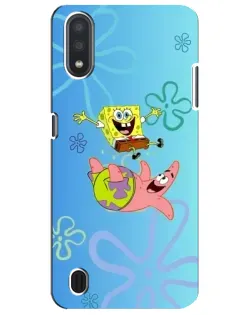 Чохол для Samsung Galaxy M01 Core (A013F) з картинкою «Спанч Боб та Патрік»
