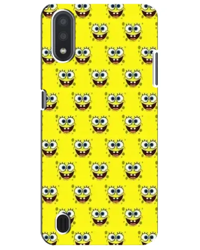 Чохол для Samsung Galaxy M01 Core (A013F) з картинкою «Паттерн Губка Боб» Чохол для Samsung Galaxy M01 Core (A013F) з картинкою «Паттерн Губка Боб»