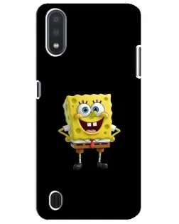 Чохол для Samsung Galaxy M01 Core (A013F) з картинкою «Класичний Губка Боб»