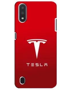 Чехол для Samsung Galaxy M01 Core (A013F) с картинкой «Tesla Red Classic»