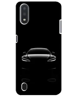 Чехол для Samsung Galaxy M01 Core (A013F) с картинкой «Силуэт Tesla Night»