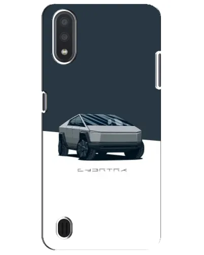 Чехол для Samsung Galaxy M01 Core (A013F) с картинкой «Серебристый Cybertruck Tesla» Чехол для Samsung Galaxy M01 Core (A013F) с картинкой «Серебристый Cybertruck Tesla»