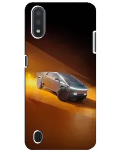 Чехол для Samsung Galaxy M01 Core (A013F) с картинкой «Cybertruck в пустыне»