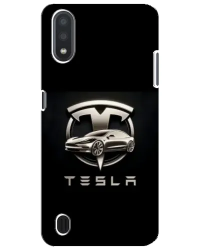 Чехол для Samsung Galaxy M01 Core (A013F) с картинкой «Tesla — серебристое авто» Чехол для Samsung Galaxy M01 Core (A013F) с картинкой «Tesla — серебристое авто»