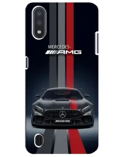 Чохол для Samsung Galaxy M01 Core (A013F) з картинкою «Mercedes — білий карбон»