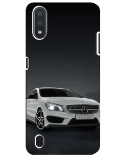 Чехол для Samsung Galaxy M01 Core (A013F) с картинкой «Mercedes AMG GT Silver»