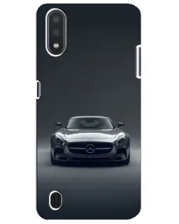 Чехол для Samsung Galaxy M01 Core (A013F) с картинкой «Mercedes на черном»