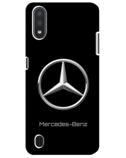 Чехол для Samsung Galaxy M01 Core (A013F) с картинкой «Mercedes Silver Logo»