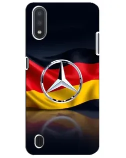 Чехол для Samsung Galaxy M01 Core (A013F) с картинкой «Mercedes — флаг Германии»