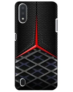 Чехол для Samsung Galaxy M01 Core (A013F) с картинкой «Mercedes Carbon Grid»
