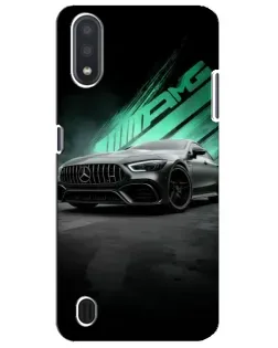 Чехол для Samsung Galaxy M01 Core (A013F) с картинкой «Темный Mercedes AMG»