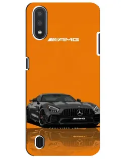 Чехол для Samsung Galaxy M01 Core (A013F) с картинкой «Оранжевый Mercedes AMG»