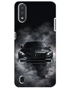 Чехол для Samsung Galaxy M01 Core (A013F) с картинкой «Mercedes в дыму»