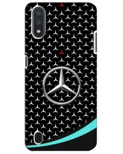 Чехол для Samsung Galaxy M01 Core (A013F) с картинкой «Mercedes — бирюзовый акцент»