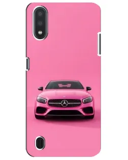 Чохол для Samsung Galaxy M01 Core (A013F) з картинкою «Рожевий Mercedes AMG»