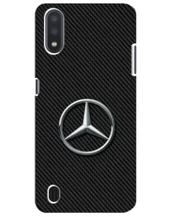 Чохол для Samsung Galaxy M01 Core (A013F) з картинкою «Карбоновий Mercedes стиль»
