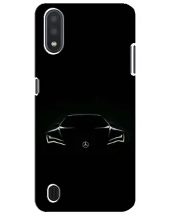 Чохол для Samsung Galaxy M01 Core (A013F) з картинкою «Mercedes — силует авто»