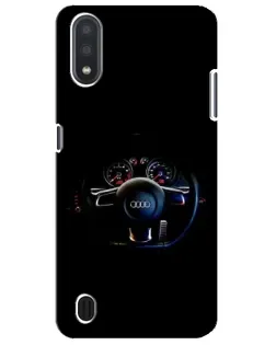 Чохол для Samsung Galaxy M01 Core (A013F) з картинкою «Салон Audi — кермо»