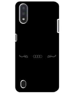 Чехол для Samsung Galaxy M01 Core (A013F) с картинкой «Audi — световой подпись»
