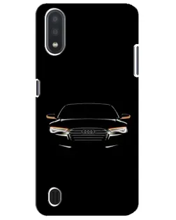 Чехол для Samsung Galaxy M01 Core (A013F) с картинкой «Audi — ночной контур»