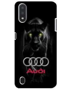 Чехол для Samsung Galaxy M01 Core (A013F) с картинкой «Пантера и Audi»