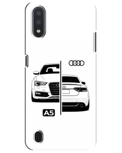 Чехол для Samsung Galaxy M01 Core (A013F) с картинкой «Audi — контрастный дизайн» Чехол для Samsung Galaxy M01 Core (A013F) с картинкой «Audi — контрастный дизайн»