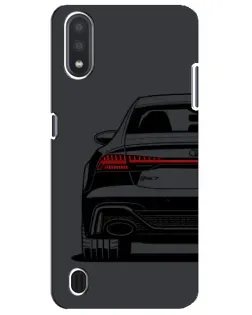 Чехол для Samsung Galaxy M01 Core (A013F) с картинкой «Задняя часть Audi — арт»
